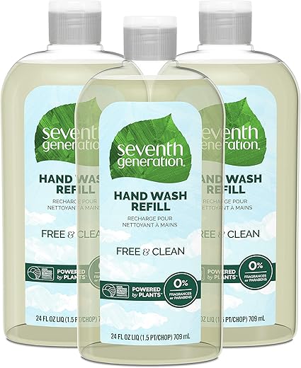 Recarga de Sabonete Líquido Seventh Generation, Livre de Fragrâncias, 500ml
