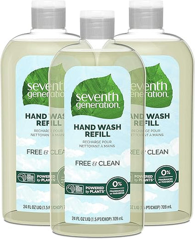 Recarga de Sabonete Líquido Seventh Generation, Livre de Fragrâncias, 500ml