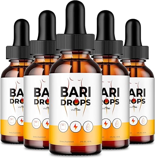 VIVE MD - Bari Drops Extract Líquido Keto Drops Fórmula Natural – Máxima Potência, Suporte Vitamínico para Saúde e Fitness, Bari Liquid Drops para Bem-Estar Geral, Baridrops, Bari