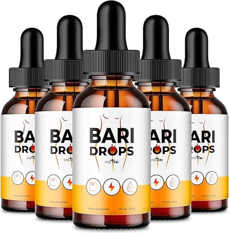 VIVE MD - Bari Drops Extract Líquido Keto Drops Fórmula Natural – Máxima Potência, Suporte Vitamínico para Saúde e Fitness, Bari Liquid Drops para Bem-Estar Geral, Baridrops, Bari