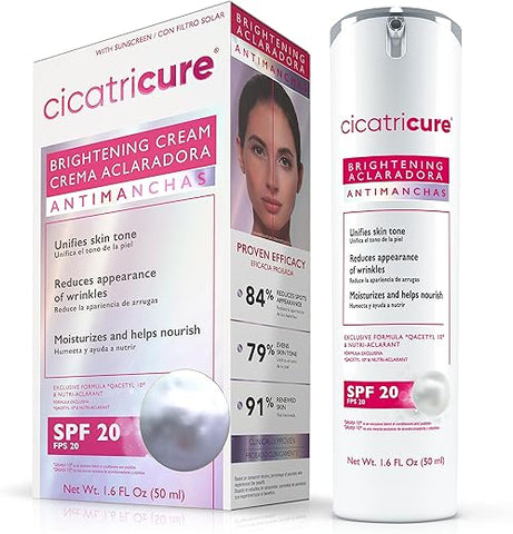 Hidratante Facial Iluminador, Creme 3 em 1 com Q Acetyl 10 Anti-Rugas – 50g - Cicatricure