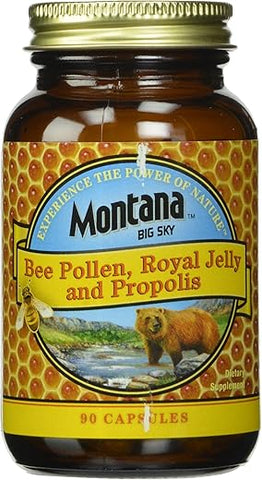 Cápsulas de Pólen de Abelha, Geléia Real e Própolis Honey Gardens, 90 Unidades – 100% Natural e Nutritivo