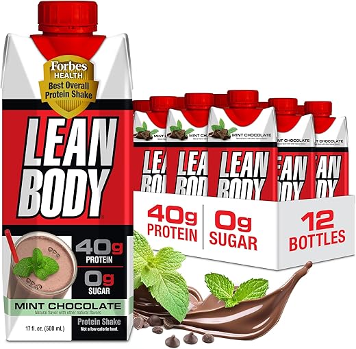 Labrada - LEAN BODY MNT CHC 500ml 12/pack – Bebida Pronta para Consumo com Proteínas e Baixo Teor de Gordura