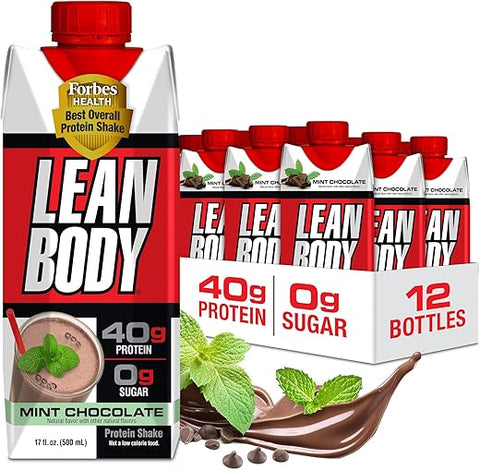 Labrada - LEAN BODY MNT CHC 500ml 12/pack – Bebida Pronta para Consumo com Proteínas e Baixo Teor de Gordura