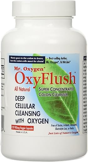 Mr. Oxygen - OxyFlush – Novo Limpador Concentrado de Colón 120 Cápsulas | Marca OxyFlush