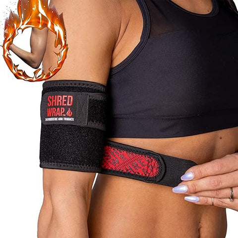 Shred Wraps para Braços – Termogênicos para Emagrecimento – Faixas Premium que Queimam Gordura com Tecnologia Redutora – Modelador e Tonificador de Braços - Iron Bull Strength