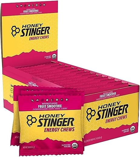 Energy Chew Orgânico de Smoothie de Frutas | Sem Glúten | 30g - Honey Stinger