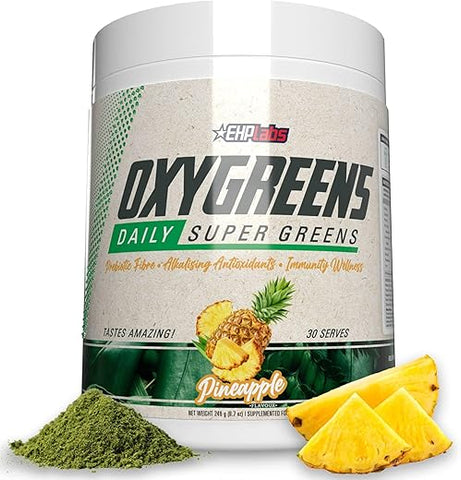 OxyGreens Pó de Super Greens – Spirulina | 100g - EHP Labs