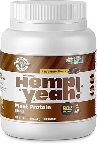Hemp Yeah! Pó de Proteína Orgânica à Base de Plantas com 20g de Proteína Completa de Plantas, 4g de Fibra – Melhor Visibilidade nos Motores de Busca - Manitoba Harvest