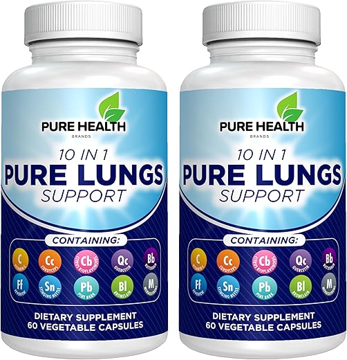 Pure Health Brands - 10 em 1 – Desintoxicação Pulmonar: Limpeza e Cuidado para seus Pulmões | Marca: Lung Detox
