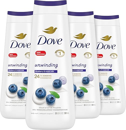 Body Wash Relaxante Mirtilo 250ml – Limpeza e Hidratação - Dove