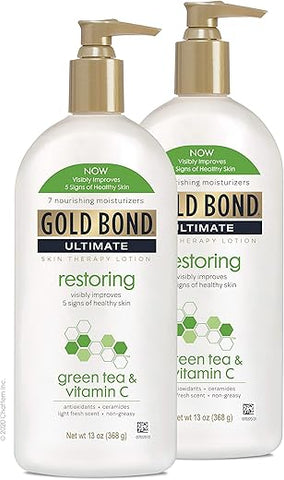 Ultimate Loção Restauradora para Pele com Chá Verde – Hidratação Profunda – 200ml - Gold Bond