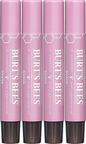 Burt's Bees - Conjunto Burt’s Bees Shimmer Lip Tint, Bastão de Bálsamo Labial Tintado, Hidratação Duradoura com Acabamento Brilhante Pigmentado de Origem Natural