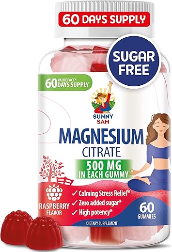 SUNNY SAM - Gomas de Magnésio para Crianças – Marca: Máxima Saúde – 60 g