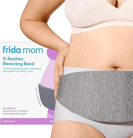 Faixa Abdominal Pós-Cesárea para Recuperação, Proteção da Incisão, Quente e Direcionada - Frida Mom