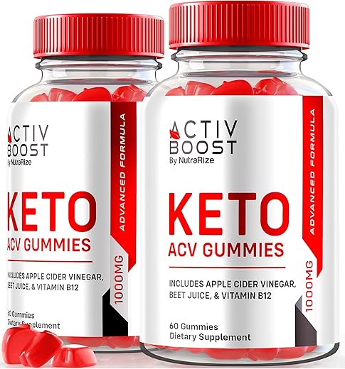 NutraRize - (2 Pacotes) Gomas de ACV Keto Activ Boost – Suplemento Keto Activ Boost, Gomas de ACV Keto Activ Boost para Perda de Peso Avançada, Máxima Potência, Goma de ACV Keto, ActivBoost Gomitas