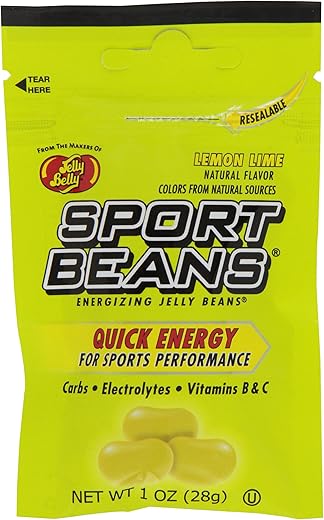 Sport Beans Limão Lima, Jelly Beans Energizantes, Pacote com 24 Sacos de 28g - Jelly Belly