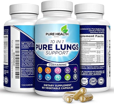 Pure Health Brands - Desintoxicação Pulmonar 10 em 1: Detox para os Pulmões