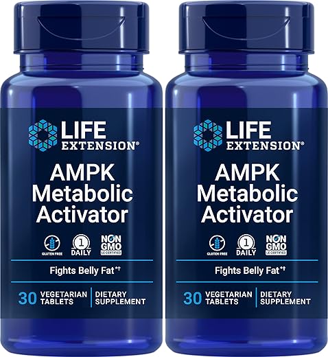 AMPK Metabolic Activator – Ativador Metabólico 30 comprimidos (Pacote com 2) - Life Extension