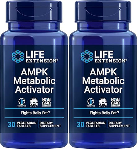AMPK Metabolic Activator – Ativador Metabólico 30 comprimidos (Pacote com 2) - Life Extension