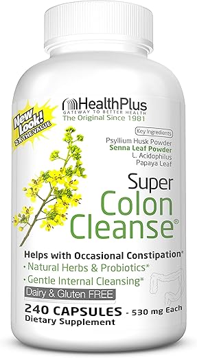 Inc Super Colon Cleanse 530 mg 240 Cápsulas – Embalagem pode variar - Health Plus