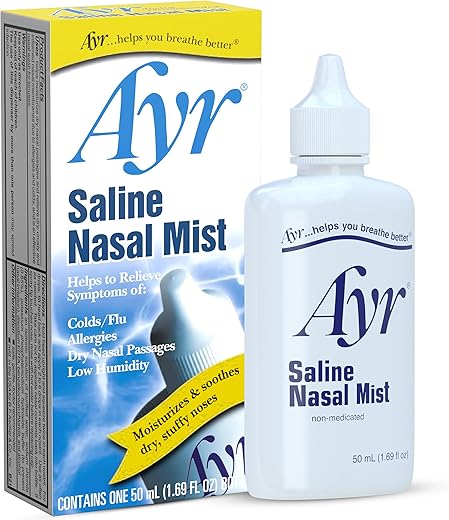 AYR - Ayr Spray Nasal Salino, 50 ml (Embalagem com 6 unidades) – Marca Ayr