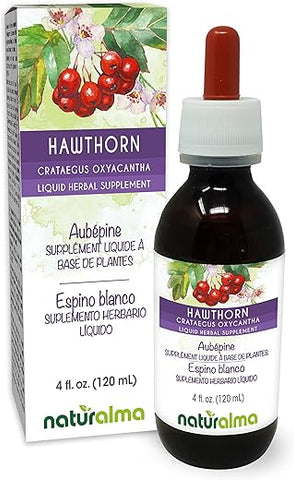 Tintura de Crataegus oxyacantha (Espinheiro Branco) – 120 ml Extrato Líquido em Gotas – Vegano - Naturalma