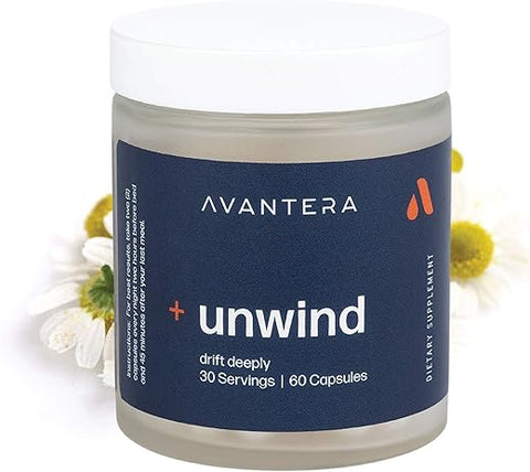 Premium Nootropic Unwind | Suporte para Níveis Saudáveis de Estresse | Marca Avantera - Avantera