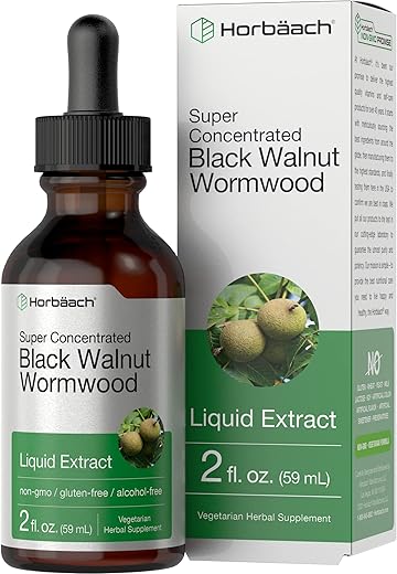 Extrato Líquido de Noz Preta Horbäach | 60 ml | Sem Álcool | Tintura Vegetariana, Não-OGM