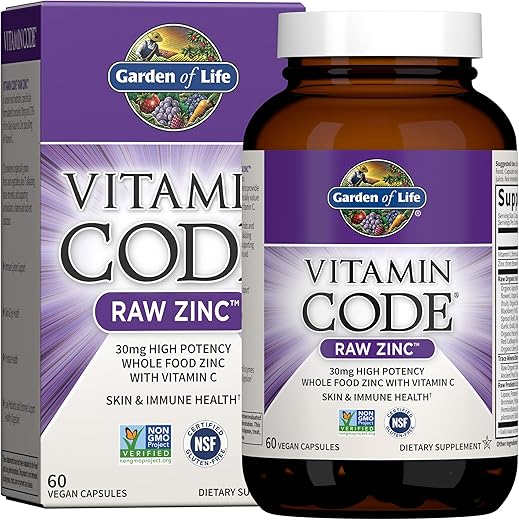 Multivitamínico Raw One Men com Zinco para Imunidade e Saúde da Pele, 30 Cápsulas - Garden of Life