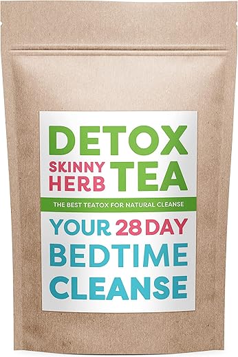 Detox Skinny Herb Tea - Chá Detox Skinny Herb 28 Dias: Chá Desintoxicante Eficaz, Suporte para Limpeza, 100% NATURAL