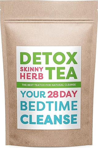 Detox Skinny Herb Tea - Chá Detox Skinny Herb 28 Dias: Chá Desintoxicante Eficaz, Suporte para Limpeza, 100% NATURAL