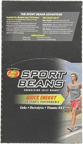 Sport Beans Laranja Energizante, Pacote com 24 Sacos de 28g - Jelly Belly