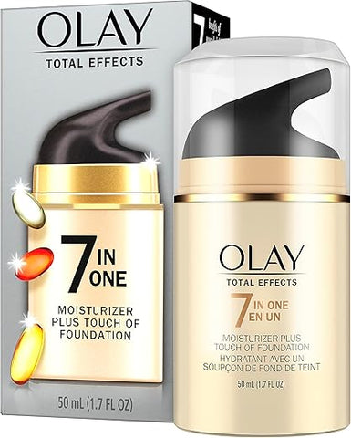 Total Effects Hidratante Facial com Toque de Base, 50 ml - Olay