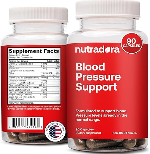 Nutradora - Suplemento de Suporte à Pressão Arterial com Espinheiro e Hibisco – Marca: [Nome da Marca]