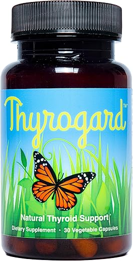 Thyrogard - Suplemento Natural de Suporte à Tireoide – Vegano, Livre de Transgênicos e Glúten