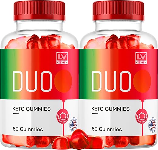 LIVORKA - Duo Keto ACV Gummies – 2 Pack | Fórmula Avançada 1050MG | 120 Gummys para 2 Meses