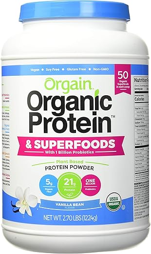 Proteína Orgânica – 100% Natural, 20g por porção | Marca Orgain - Orgain