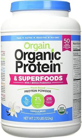 Proteína Orgânica – 100% Natural, 20g por porção | Marca Orgain - Orgain