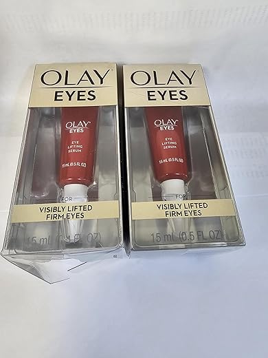 Olay - Soro Levanta Olhos ΟΙay Eyes para Olhos Firmes e Visivelmente Levantados, 15 ml – Complexo de Amino-Peptídeos e Vitaminas (Pacote com 2)