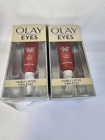 Olay - Soro Levanta Olhos ΟΙay Eyes para Olhos Firmes e Visivelmente Levantados, 15 ml – Complexo de Amino-Peptídeos e Vitaminas (Pacote com 2)