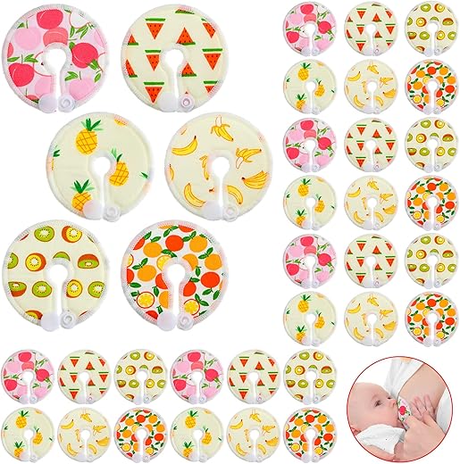 Sosation - 36 Pcs Capas para Botão de G Tube Alimentação Tubo Almofadas de Alimentação de Mama de Algodão Macio Tubo Reutilizável Almofadas para Botão de G Tube Laváveis Suprimentos de Alimentação para Crianças Bebês Amamentação