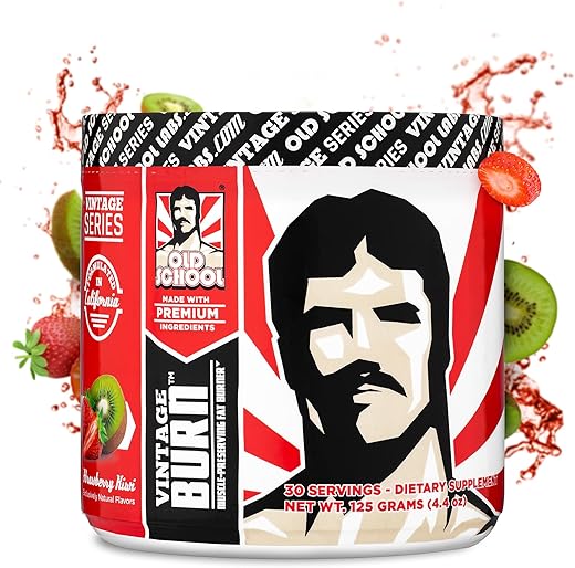 Old School Labs - Vintage Burn – Pó Queimador de Gordura para Homens e Mulheres – Termogênico Delicioso – Marca Vintage Burn