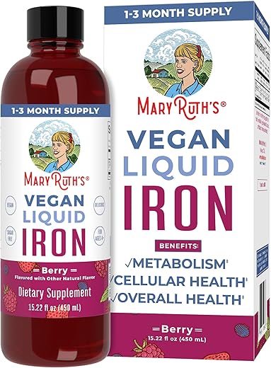 MaryRuth Organics - Suplemento de Ferro para Homens e Mulheres  Líder em Saúde e Bem-Estar