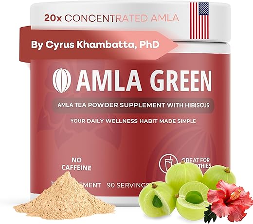 Amla Green - Pó de Amla: Benefícios para a saúde e beleza | 100% natural | 50g