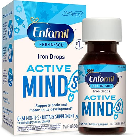 Fer-In-Sol: Gotas de Ferro para Bebês – Fórmula Líquida 30ml - Enfamil