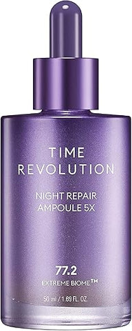 Time Revolution Night Repair Ampola Facial (5ª Geração) – Cuidados Intensivos e Radiância com Probióticos Noturnos, 50ml - MISSHA