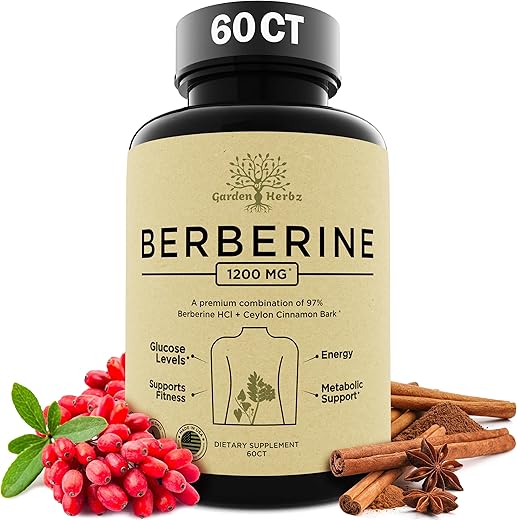 Garden of Herbz - Berberine 1200 Mg – Suplemento de Berberina HCL | Marca Berberine