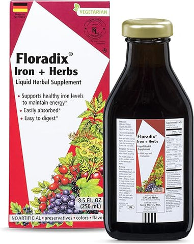 Iron: Suplemento de Ferro Líquido de Alta Absorção – 250ml - Floradix