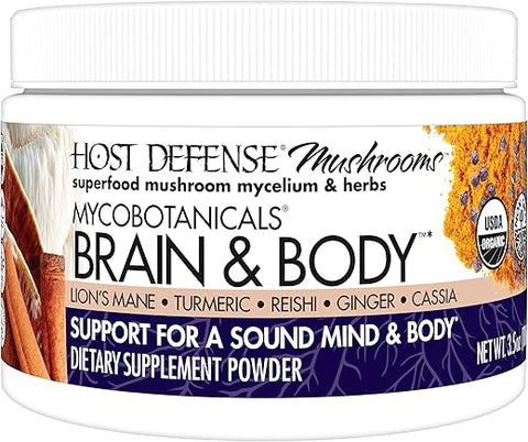 MycoBotanicals Brain – Potencialize sua mente com a sinergia de cogumelos e ervas - Host Defense